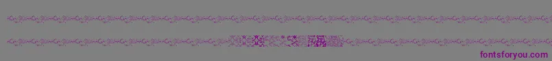 MayaTilesPromo-Schriftart – Violette Schriften auf grauem Hintergrund