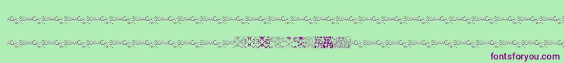 MayaTilesPromo Font – Purple Fonts on Green Background