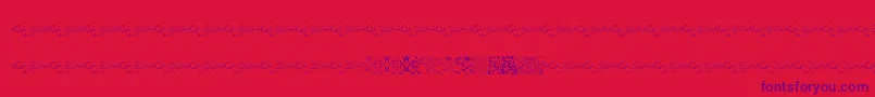 Police MayaTilesPromo – polices violettes sur fond rouge