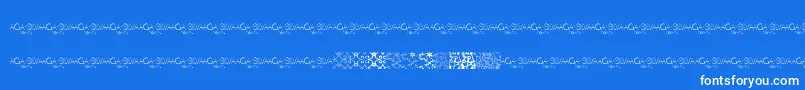 MayaTilesPromo Font – White Fonts on Blue Background