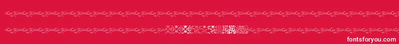 MayaTilesPromo Font – White Fonts on Red Background