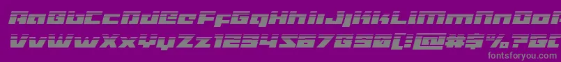 More about Turbochargehalfital Font Turbochargehalfital Font – Gray Fonts on Purple Background