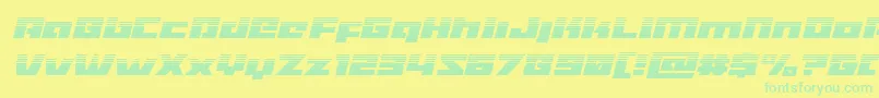 Turbochargehalfitalフォントについての詳細 フォントTurbochargehalfital – 黄色い背景に緑の文字