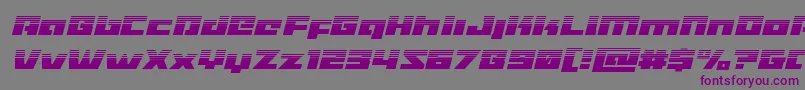 More about Turbochargehalfital Font Turbochargehalfital Font – Purple Fonts on Gray Background