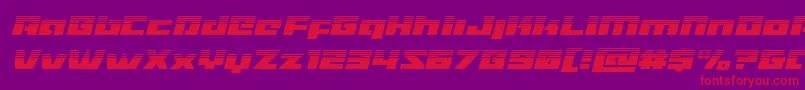 Turbochargehalfital Font – Red Fonts on Purple Background