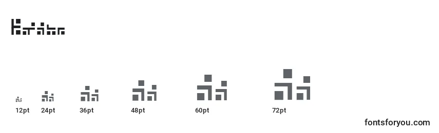Exabf Font Sizes