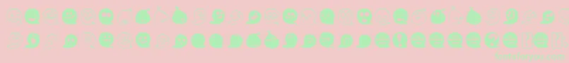 More about FluffyGhostDing Font FluffyGhostDing Font – Green Fonts on Pink Background