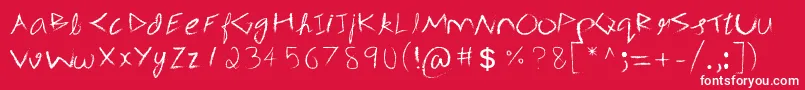 3mSpasynote Font – White Fonts on Red Background