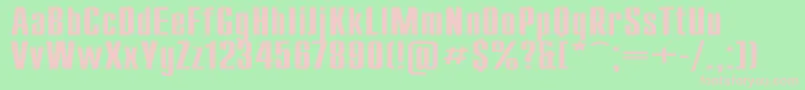 En savoir plus sur la police CompactEx Police CompactEx – polices roses sur fond vert