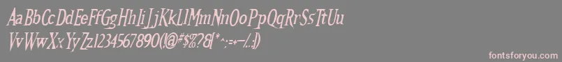 Kallamar ffy Font – Pink Fonts on Gray Background