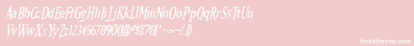 Kallamar ffy Font – White Fonts on Pink Background