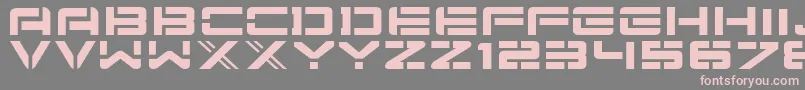 Nuschoolmunitions Font – Pink Fonts on Gray Background