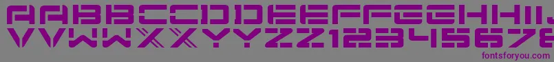 Nuschoolmunitions Font – Purple Fonts on Gray Background