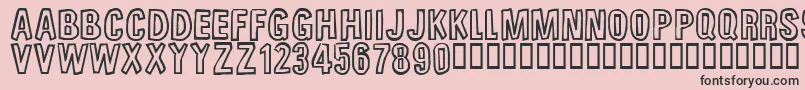 UnfinishedSympahthy Font – Black Fonts on Pink Background