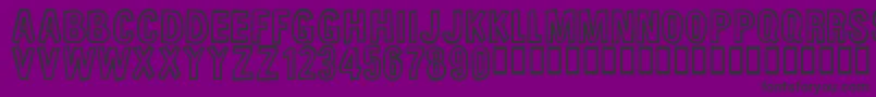 UnfinishedSympahthy Font – Black Fonts on Purple Background