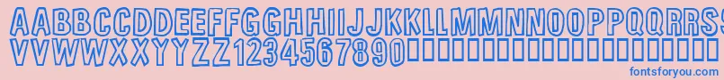 UnfinishedSympahthy Font – Blue Fonts on Pink Background