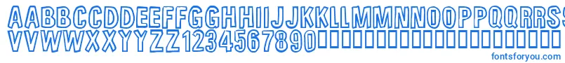 UnfinishedSympahthy Font – Blue Fonts on White Background