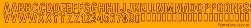 More about UnfinishedSympahthy Font UnfinishedSympahthy Font – Brown Fonts on Orange Background
