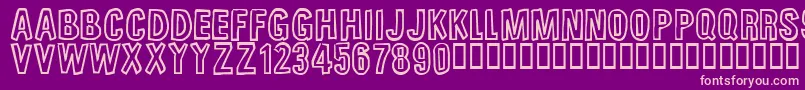 UnfinishedSympahthy Font – Pink Fonts on Purple Background
