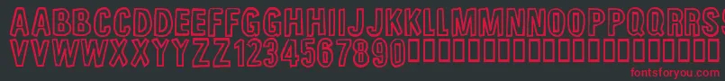 UnfinishedSympahthy Font – Red Fonts on Black Background