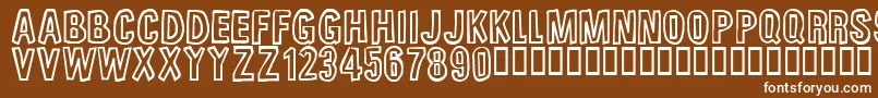 UnfinishedSympahthy Font – White Fonts on Brown Background