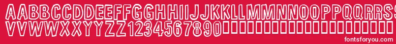 UnfinishedSympahthy Font – White Fonts on Red Background