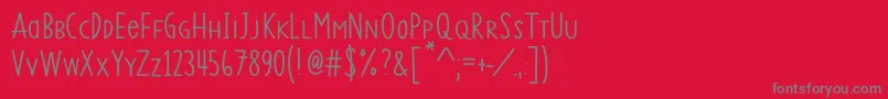 SsVanillaGelato Font – Gray Fonts on Red Background