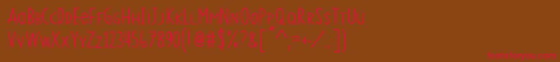 SsVanillaGelato Font – Red Fonts on Brown Background