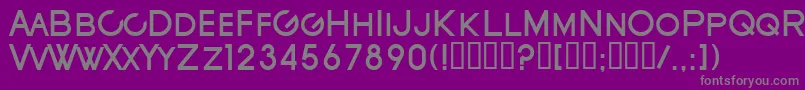 フォントSfNewRepublicScBold – 紫の背景に灰色の文字