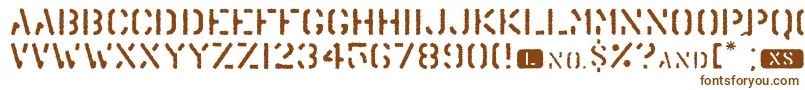Trenu Font – Brown Fonts on White Background