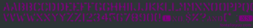 Trenu Font – Purple Fonts on Black Background