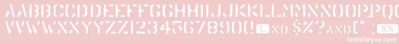 Trenu Font – White Fonts on Pink Background