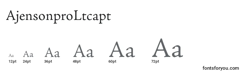 Größen der Schriftart AjensonproLtcapt