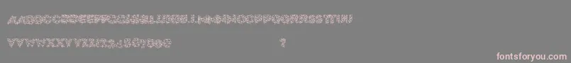 Xmaslite Font – Pink Fonts on Gray Background