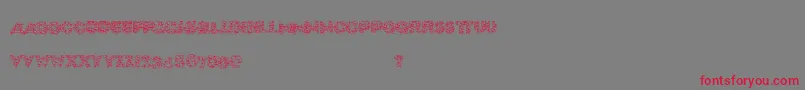 Xmaslite Font – Red Fonts on Gray Background