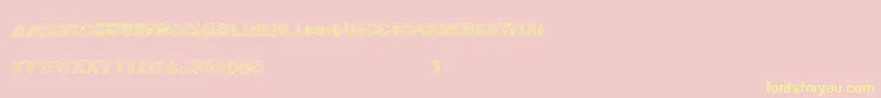 Xmaslite Font – Yellow Fonts on Pink Background