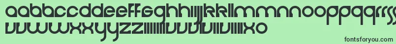 フォントCerebro – 緑の背景に黒い文字