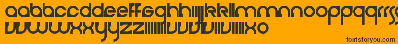 Cerebro Font – Black Fonts on Orange Background