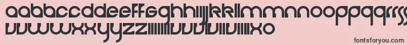 フォントCerebro – ピンクの背景に黒い文字