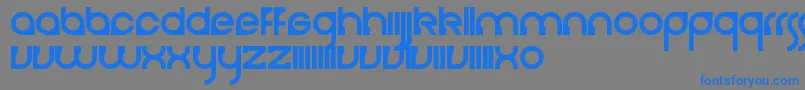 Cerebro-Schriftart – Blaue Schriften auf grauem Hintergrund