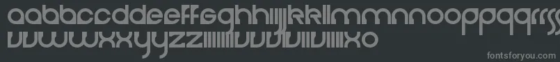 Cerebro-fontti – harmaat kirjasimet mustalla taustalla