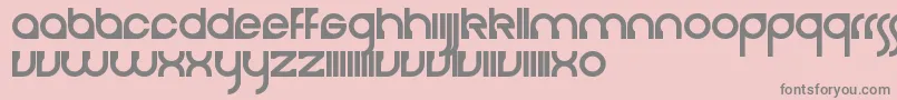 フォントCerebro – ピンクの背景に灰色の文字