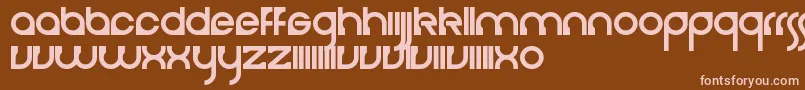 Шрифт Cerebro – розовые шрифты на коричневом фоне
