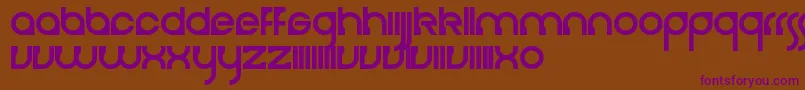 Police Cerebro – polices violettes sur fond brun