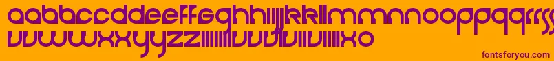 Cerebro Font – Purple Fonts on Orange Background