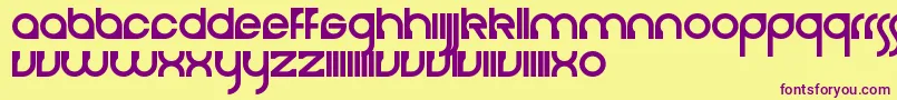 Cerebro Font – Purple Fonts on Yellow Background