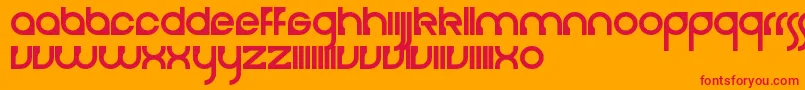 Шрифт Cerebro – красные шрифты на оранжевом фоне