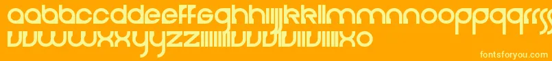 Cerebro Font – Yellow Fonts on Orange Background