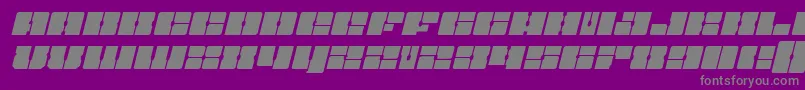 Weitere Informationen zur Starnurseryexpandital-Schriftart Starnurseryexpandital-Schriftart – Graue Schriften auf violettem Hintergrund