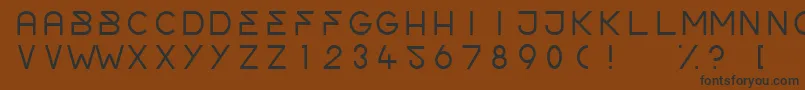 OrderLight Font – Black Fonts on Brown Background